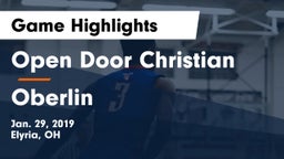 Open Door Christian  vs Oberlin  Game Highlights - Jan. 29, 2019