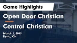Open Door Christian  vs Central Christian  Game Highlights - March 1, 2019