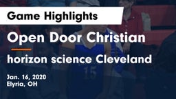 Open Door Christian  vs horizon science Cleveland Game Highlights - Jan. 16, 2020