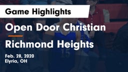 Open Door Christian  vs Richmond Heights Game Highlights - Feb. 28, 2020