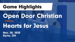 Open Door Christian  vs Hearts for Jesus Game Highlights - Nov. 28, 2020