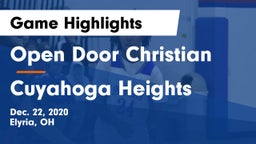 Open Door Christian  vs Cuyahoga Heights  Game Highlights - Dec. 22, 2020