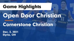 Open Door Christian  vs Cornerstone Christian Game Highlights - Dec. 3, 2021