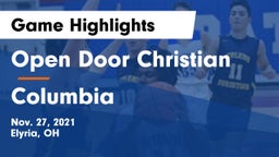 Open Door Christian  vs Columbia  Game Highlights - Nov. 27, 2021