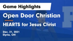 Open Door Christian  vs HEARTS for Jesus Christ Game Highlights - Dec. 21, 2021