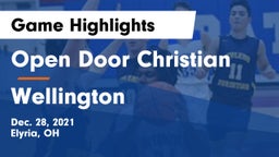 Open Door Christian  vs Wellington  Game Highlights - Dec. 28, 2021