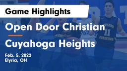 Open Door Christian  vs Cuyahoga Heights  Game Highlights - Feb. 5, 2022