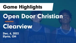 Open Door Christian  vs Clearview  Game Highlights - Dec. 6, 2022