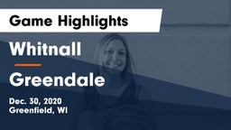 Whitnall  vs Greendale  Game Highlights - Dec. 30, 2020