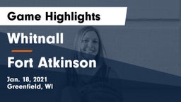Whitnall  vs Fort Atkinson  Game Highlights - Jan. 18, 2021