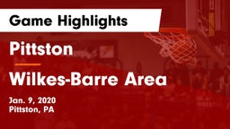 Pittston  vs Wilkes-Barre Area  Game Highlights - Jan. 9, 2020