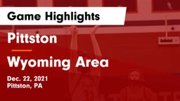Pittston  vs Wyoming Area  Game Highlights - Dec. 22, 2021