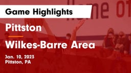 Pittston  vs Wilkes-Barre Area  Game Highlights - Jan. 10, 2023