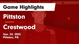 Pittston  vs Crestwood  Game Highlights - Jan. 24, 2023