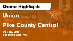 Union  vs Pike County Central Game Highlights - Dec. 20, 2018