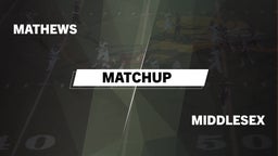 Matchup: Mathews  vs. Middlesex  2016