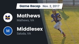 Recap: Mathews  vs. Middlesex  2017