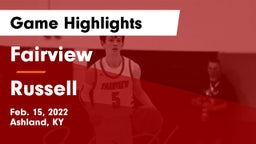 Fairview  vs Russell  Game Highlights - Feb. 15, 2022