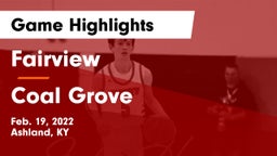 Fairview  vs Coal Grove  Game Highlights - Feb. 19, 2022
