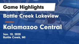 Battle Creek Lakeview  vs Kalamazoo Central  Game Highlights - Jan. 10, 2020
