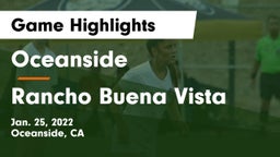 Oceanside  vs Rancho Buena Vista  Game Highlights - Jan. 25, 2022