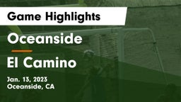 Oceanside  vs El Camino  Game Highlights - Jan. 13, 2023