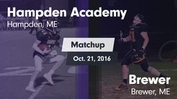 Matchup: Hampden Academy vs. Brewer  2016