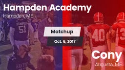 Matchup: Hampden Academy vs. Cony  2017