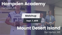 Matchup: Hampden Academy vs. Mount Desert Island  2018