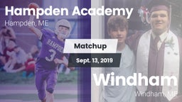 Matchup: Hampden Academy vs. Windham  2019