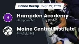 Recap: Hampden Academy vs. Maine Central Institute 2023