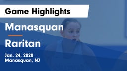 Manasquan  vs Raritan  Game Highlights - Jan. 24, 2020