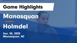 Manasquan  vs Holmdel  Game Highlights - Jan. 30, 2020