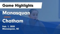 Manasquan  vs Chatham  Game Highlights - Feb. 1, 2020