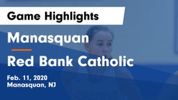 Manasquan  vs Red Bank Catholic  Game Highlights - Feb. 11, 2020