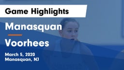 Manasquan  vs Voorhees Game Highlights - March 5, 2020