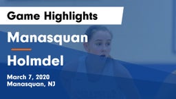 Manasquan  vs Holmdel  Game Highlights - March 7, 2020