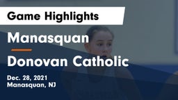 Manasquan  vs Donovan Catholic  Game Highlights - Dec. 28, 2021