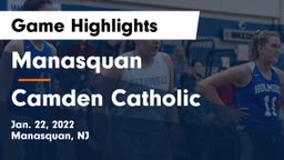 Manasquan  vs Camden Catholic Game Highlights - Jan. 22, 2022