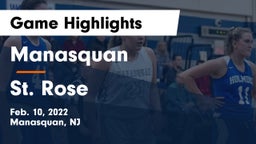 Manasquan  vs St. Rose  Game Highlights - Feb. 10, 2022
