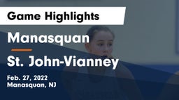 Manasquan  vs St. John-Vianney  Game Highlights - Feb. 27, 2022