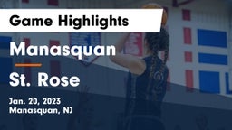 Manasquan  vs St. Rose  Game Highlights - Jan. 20, 2023