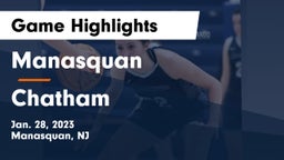 Manasquan  vs Chatham  Game Highlights - Jan. 28, 2023