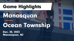 Manasquan  vs Ocean Township  Game Highlights - Dec. 20, 2023