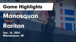 Manasquan  vs Raritan  Game Highlights - Jan. 16, 2024