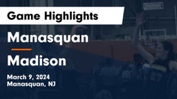 Manasquan  vs Madison  Game Highlights - March 9, 2024