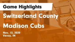 Switzerland County  vs Madison Cubs Game Highlights - Nov. 13, 2020