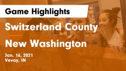 Switzerland County  vs New Washington  Game Highlights - Jan. 16, 2021