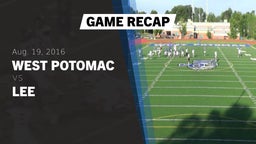 Recap: West Potomac  vs. Lee  2016
