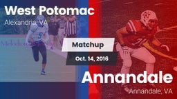 Matchup: West Potomac High vs. Annandale  2016